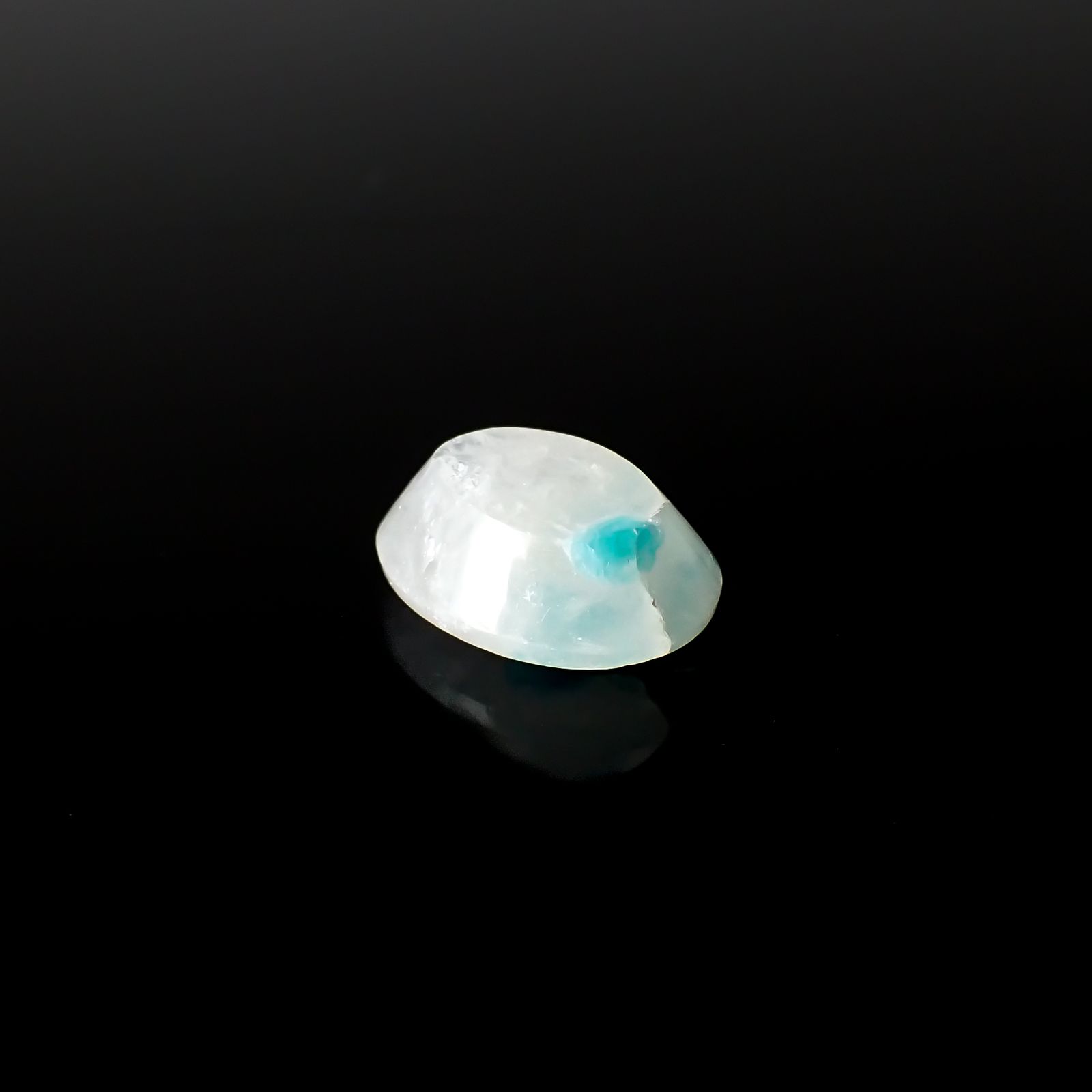 マトリックスアマゾナイト(アマゾナイトインクォーツ/フェルドスパー) ブラジル産 3.57ct[240226336]11.8x8.6mm前後