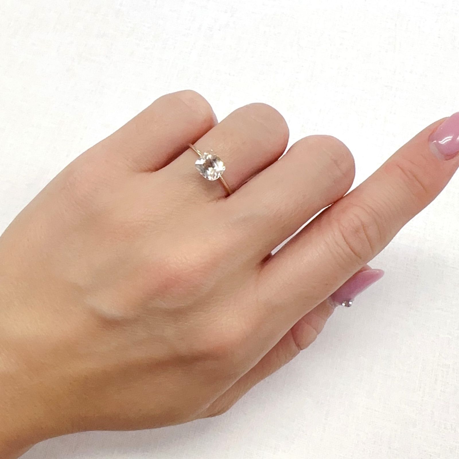 モルガナイト(宝石名モルガナイト)ナイジェリア産 1.18ct 識別済[231224423]6.8x5.9mm前後
