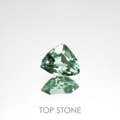 ブルーグリーントルマリン(宝石名トルマリン)アフガニスタン産 0.64ct 識別済[220115309]5.3x6.4mm前後