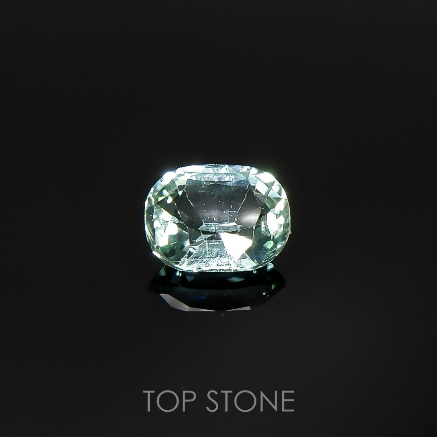ブルーグリーントルマリン(宝石名トルマリン)アフガニスタン産 0.66ct 識別済[220115305]6.1x4.8mm前後