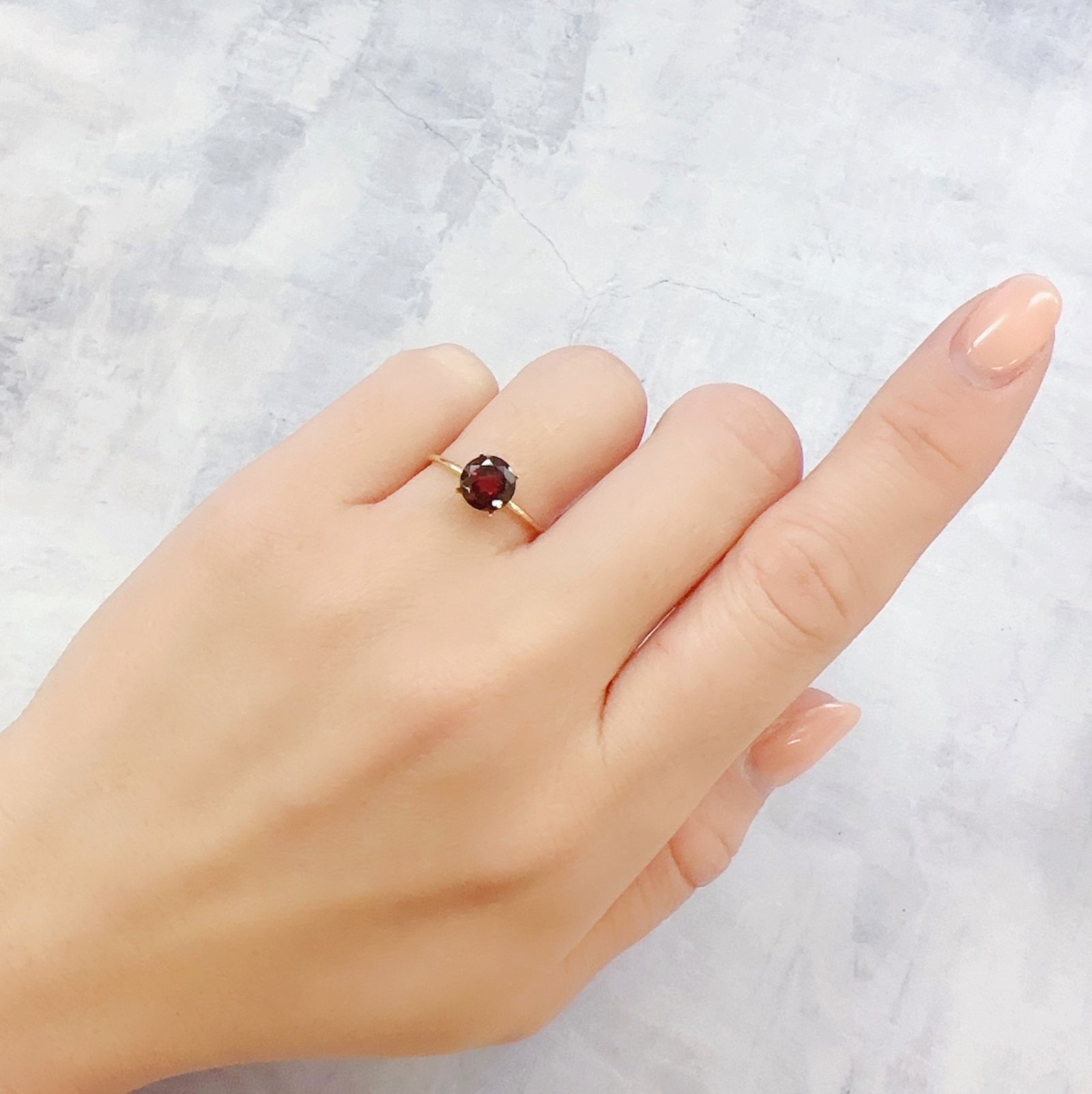 パイラルスパイトガーネット モザンビーク産 1.32ct[230120153]6.6x6.6mm前後