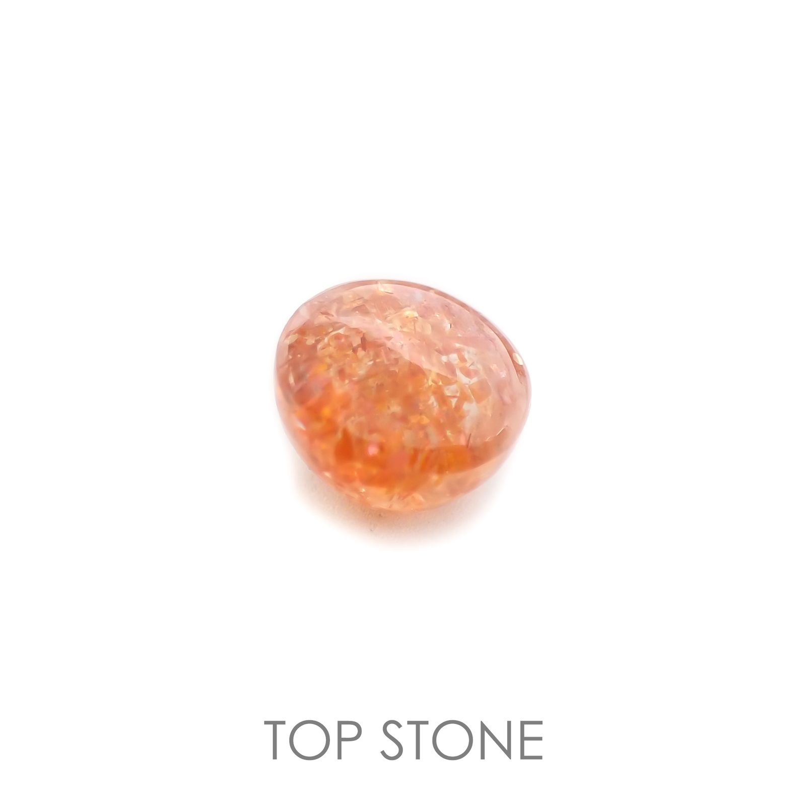 イリュージョンサンストーン タンザニア産 ルース 1.68ct[210510860]7.1×6.9mm前後