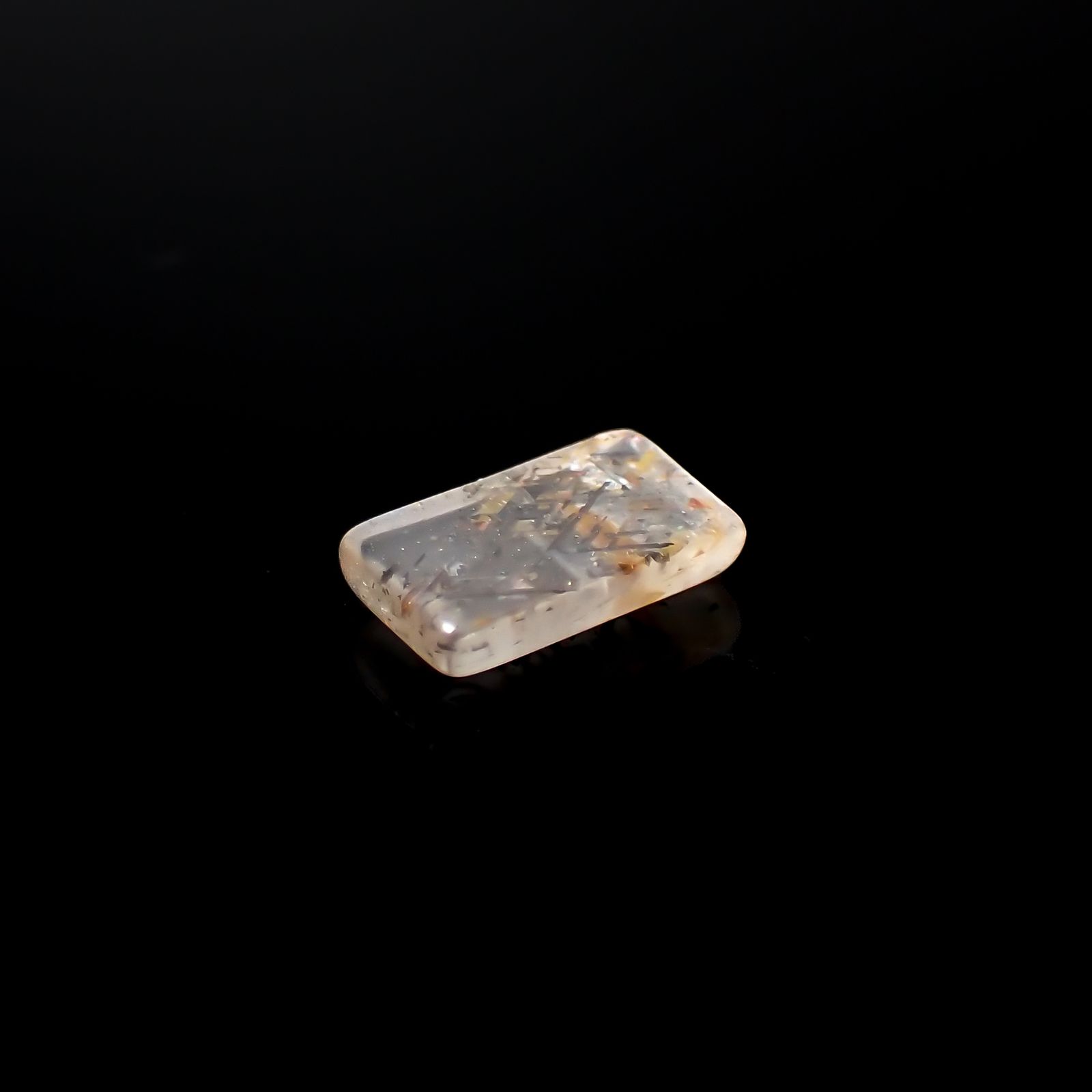 レインボーラティスサンストーン オーストラリア産 1.00ct[240326530]8.6x5.2mm前後