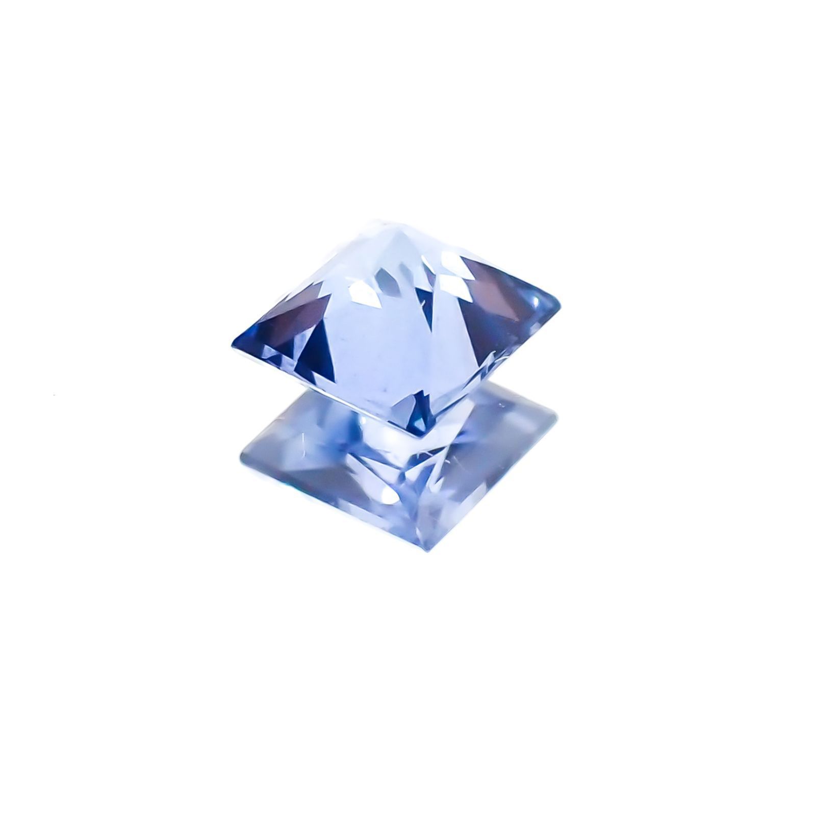 ◇プリンセスカット◇サファイア(宝石名サファイア)スリランカ産 0.21ct 識別済[231124233]3.2x3.2mm前後