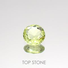パロットクリソベリル(宝石名クリソベリル)インド産 0.39ct 識別済[220114519]4.9x4.9mm前後