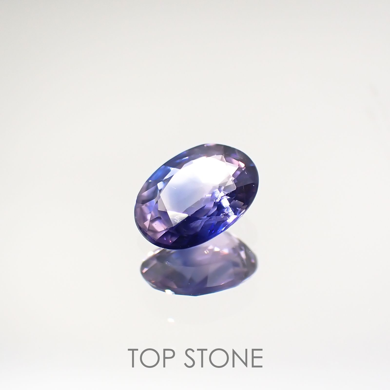 バイカラーサファイア(宝石名バイカラー・サファイア) タンザニア産 0.53ct 識別済[210711558]6×4.4mm前後