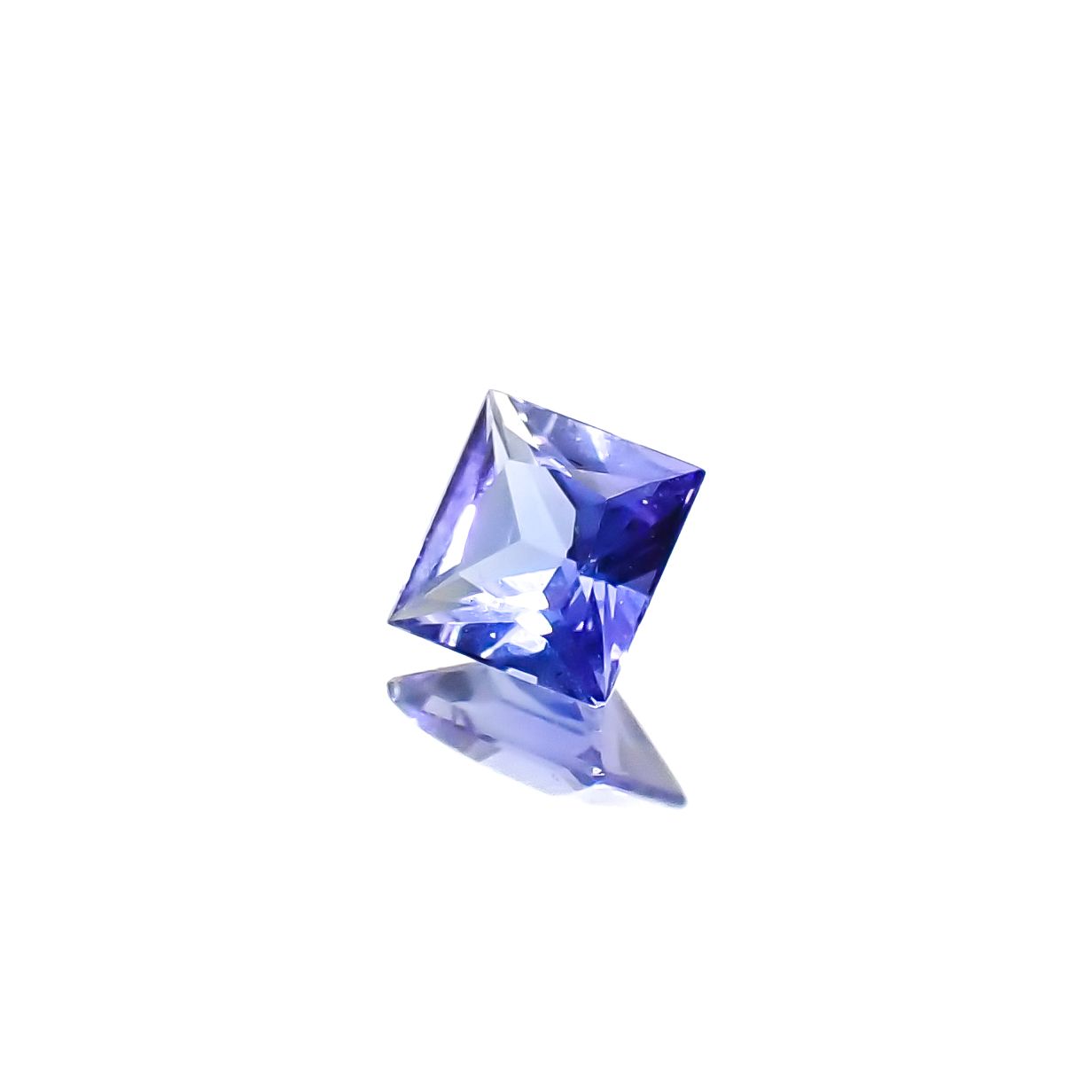 ◇プリンセスカット◇タンザナイト タンザニア産 0.28ct[240427137]3.9x3.8mm前後
