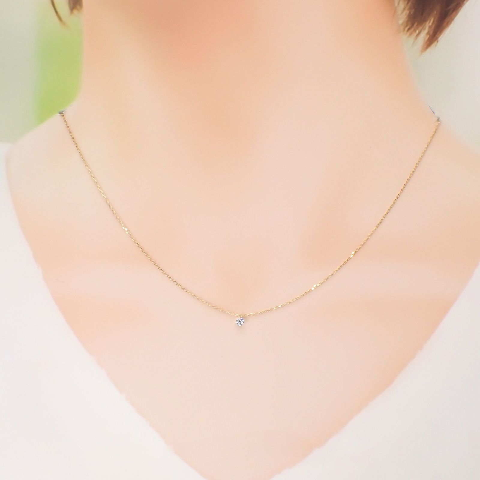 ◇La terre(ラ・テール)◇K18ダイヤモンドチャーム TTLC/SI(宝石名ダイアモンド) 0.099ct 識別済[220515749]2.6x2.6mm前後