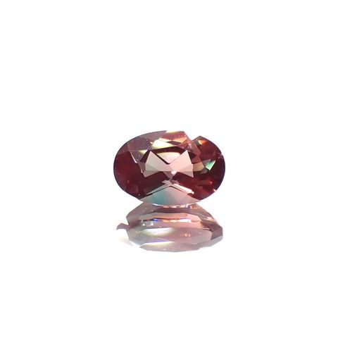 バイカラーアンデシン モンゴル産 0.46ct[230421502]6x4.2mm前後