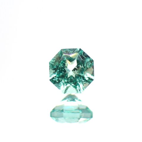 ◇オクタゴンカット◇エメラルド(宝石名エメラルド)ザンビア産 0.13ct 識別済[231224395]3x3mm前後