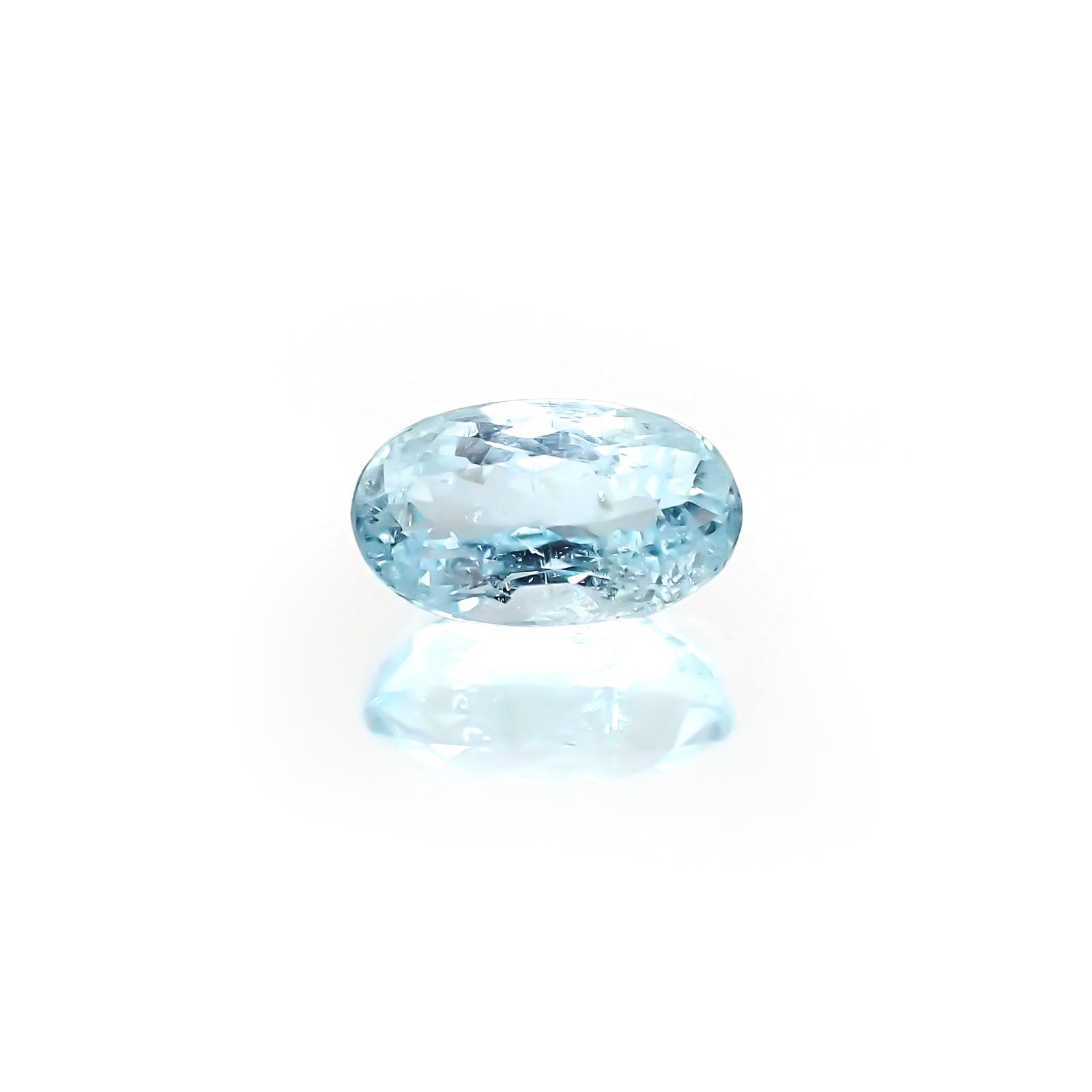 パライバトルマリン(宝石名トルマリン/別名パライバ・トルマリン) モザンビーク産 ソ付(宝貴協) 2.084ct / 9.9×5.8mm前後 [21029388]