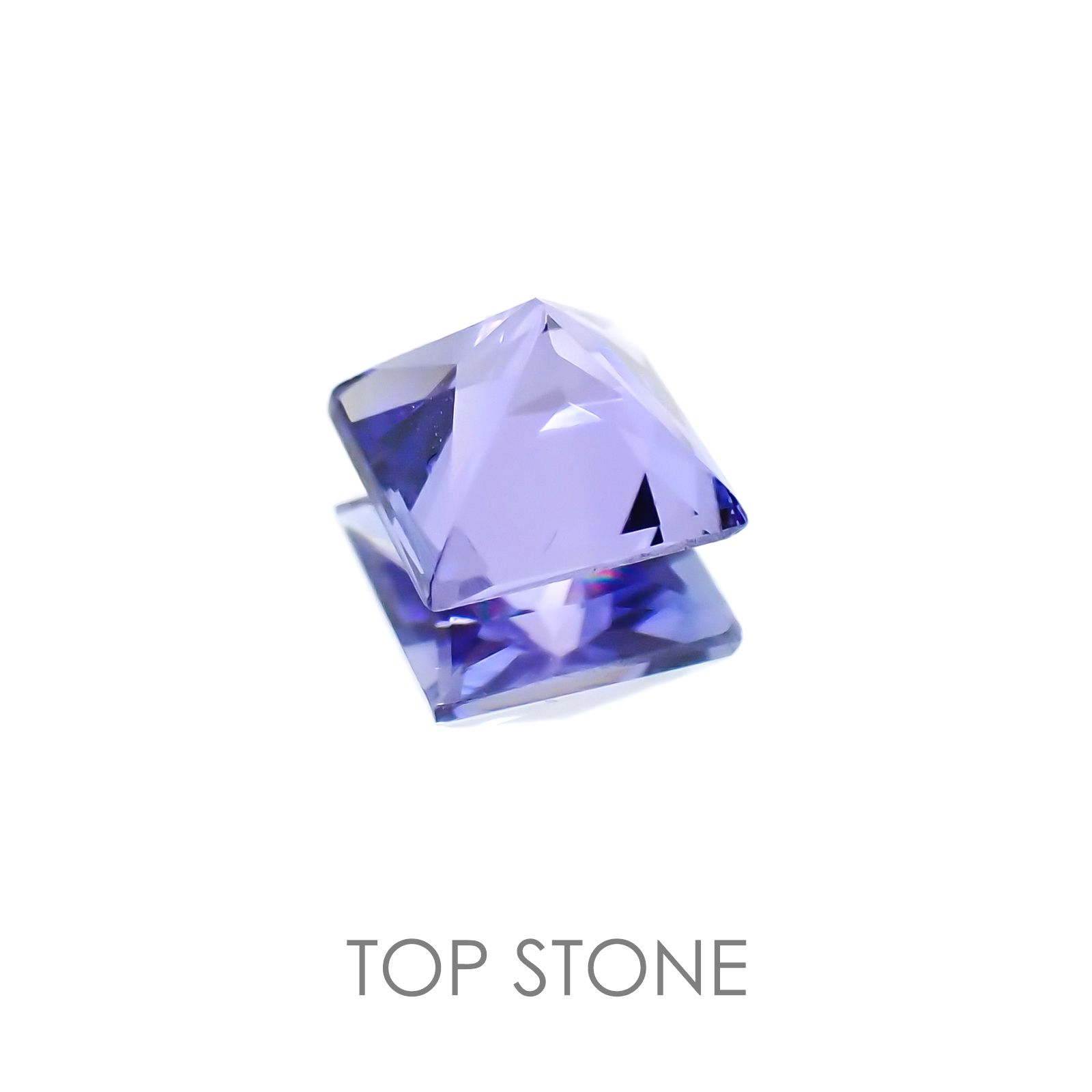 ◇プリンセスカット◇タンザナイト(宝石名タンザナイト) タンザニア産 0.75ct 識別済[21018264]5.2×5.2mm前後