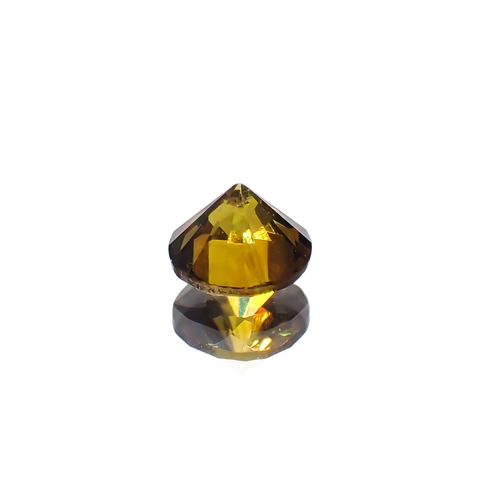 アンドラダイトグロッシュラーガーネット(宝石名アンドラダイト/グロッシュラー・ガーネット)ナミビア産 0.39ct 識別済[231224551]4.2x4.2mm前後