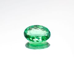 パライバトルマリン(宝石名トルマリン/別名パライバ・トルマリン) ブラジル産 0.579ct ソ付(宝貴協)[20106252]6.7×4.6mm前後