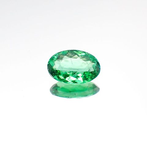 パライバトルマリン(宝石名トルマリン/別名パライバ・トルマリン) ブラジル産 0.579ct ソ付(宝貴協)[20106252]6.7×4.6mm前後