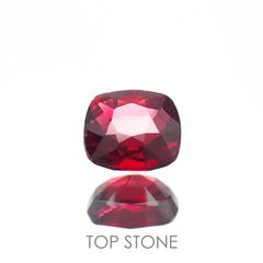 レッドスピネル(宝石名スピネル)ビルマ/マダガスカル産 0.58ct 識別済[220817543]5x4.7mm前後