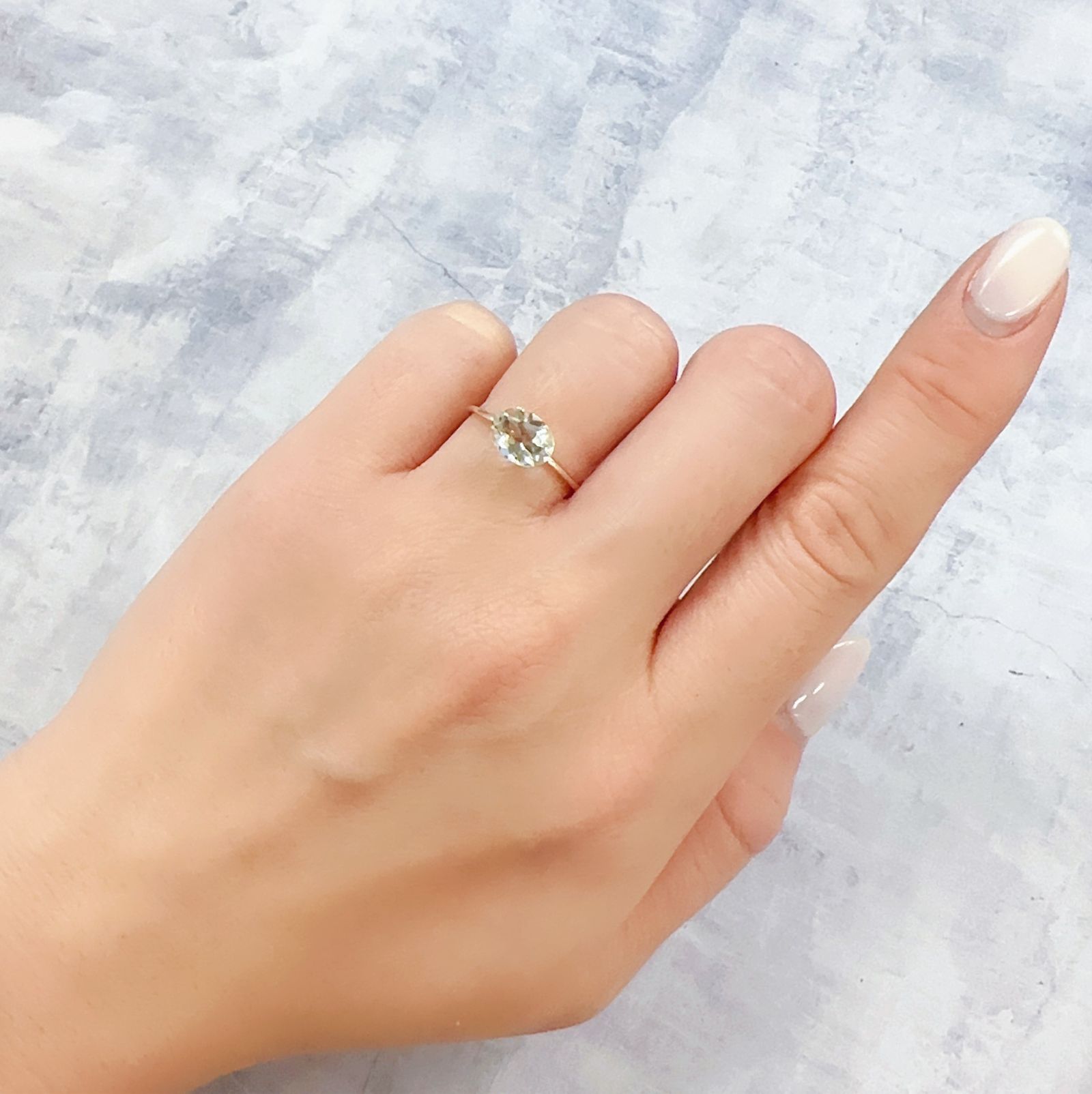 ゴールデンラブラドライト メキシコ産 1.16ct [230220362]8x6.1mm前後