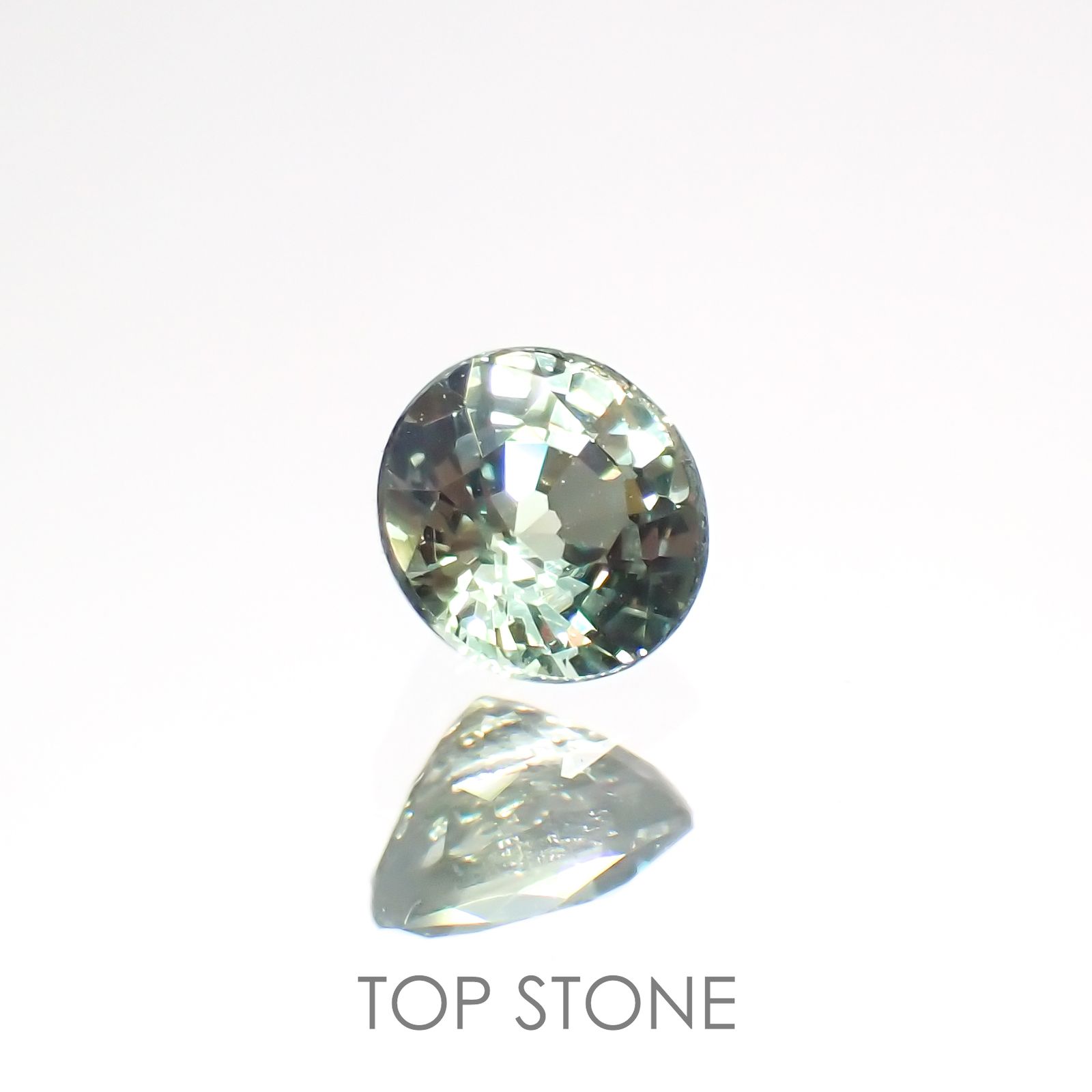 グリーンクリソベリル(宝石名クリソベリル)スリランカ/マダガスカル産 0.28ct 識別済[220114473]3.7x3.7mm前後