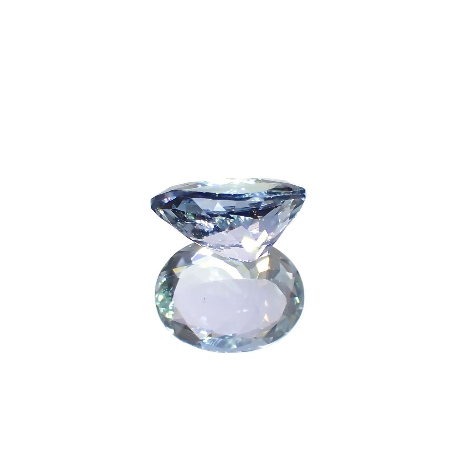 バイカラータンザナイト(宝石名ゾイサイト)タンザニア産 識別済 1.90ct / 8.8x7mm前後 [220717003]