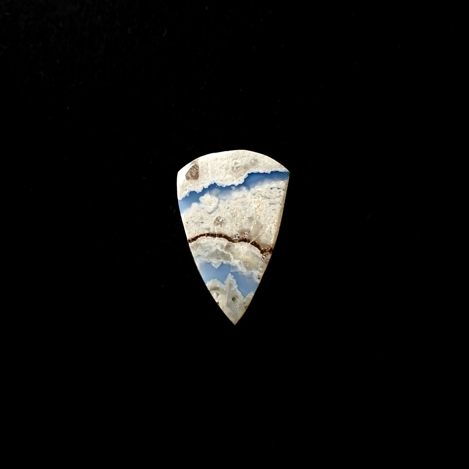 マトリックスブルーオパール アメリカ・オレゴン州産 3.06ct / 16.5x10.5mm前後 [251225677]