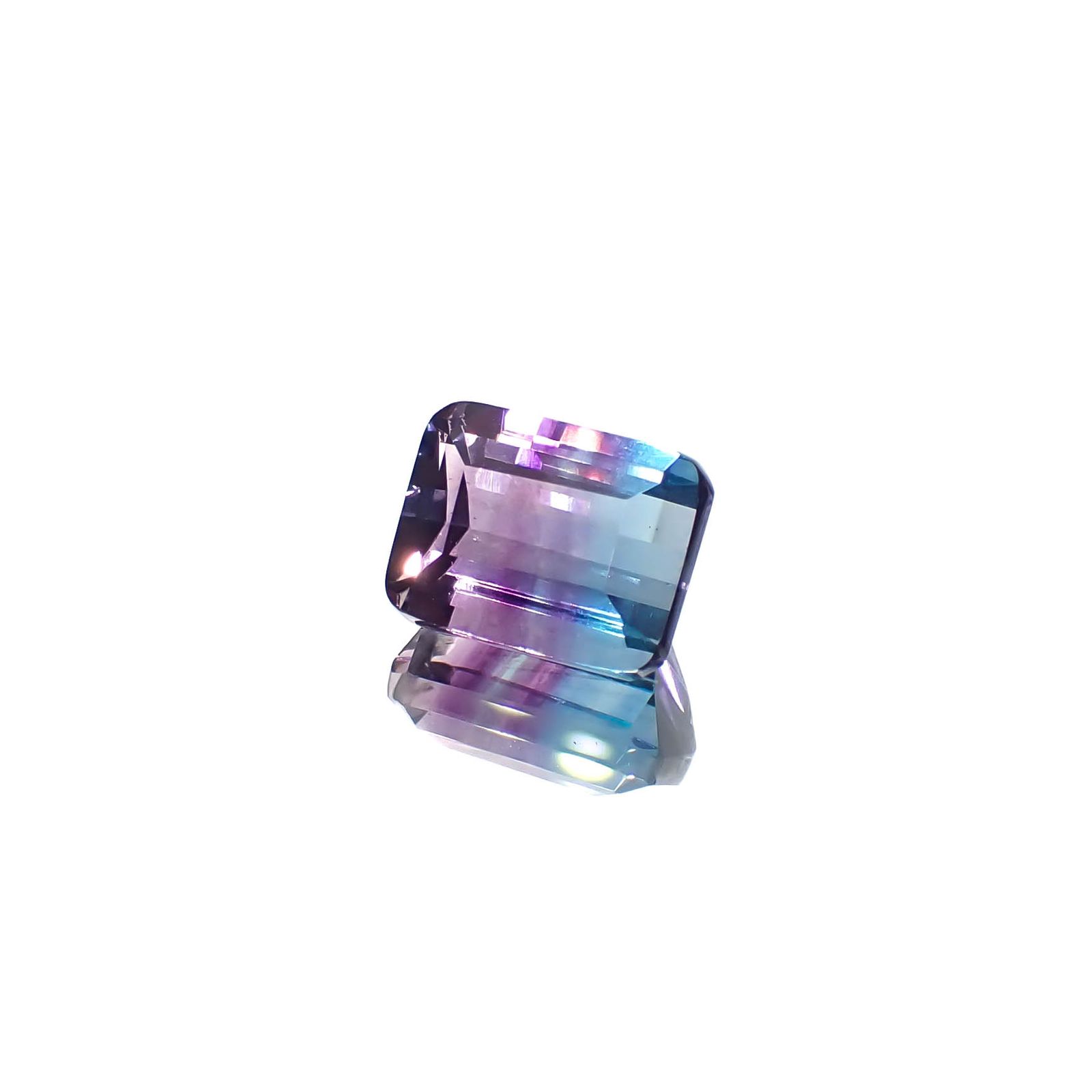 パーティカラーフローライト フルオレッセンス ブラジル産 3.30ct[240828646]8.9x6.9mm前後