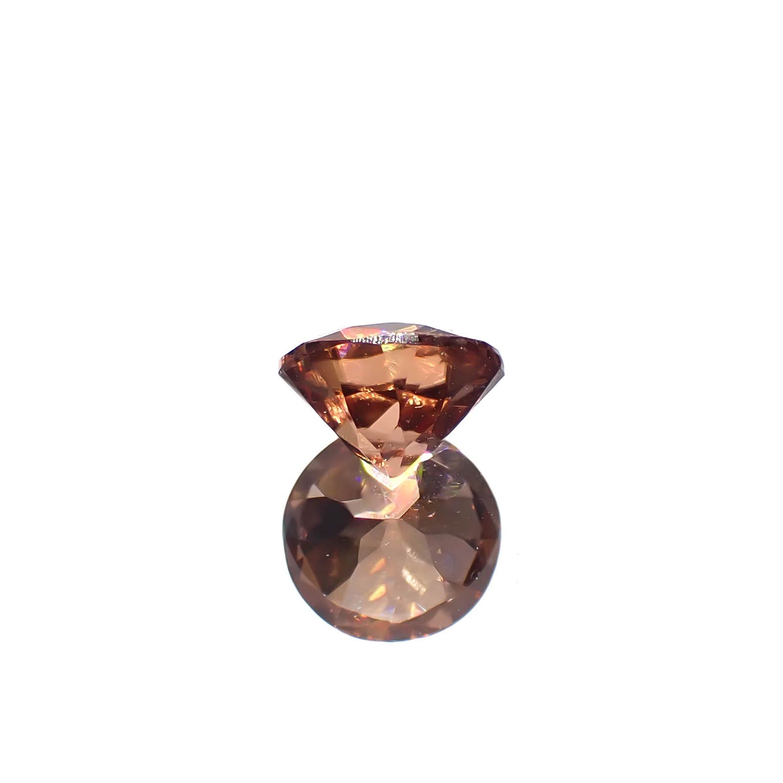 オレンジジルコン スリランカ/カンボジア産 1.55ct[240728497]6.6x6.6mm前後