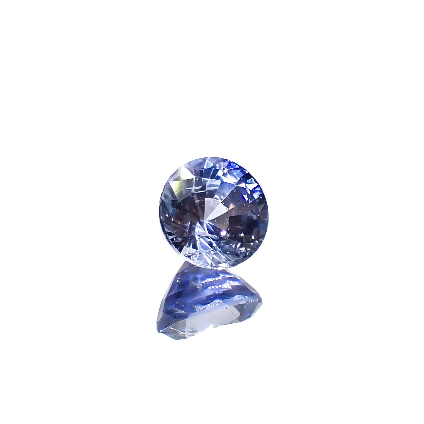 アイスブルーサファイア スリランカ産 0.45ct[240828655]4.3x4.3mm前後