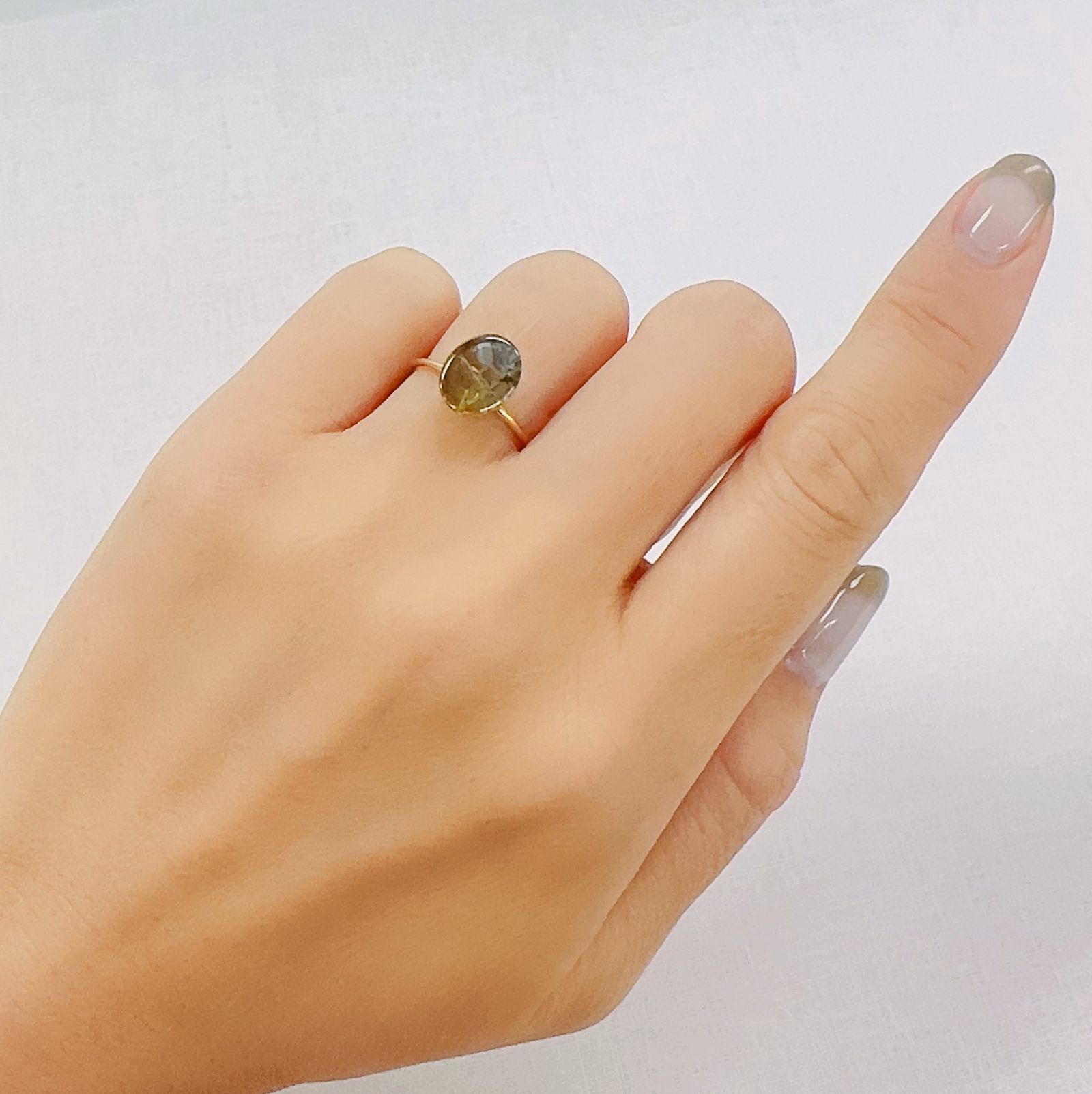 アンモライト トリプレット カナダ産 1.91ct[230823112]10x8mm前後