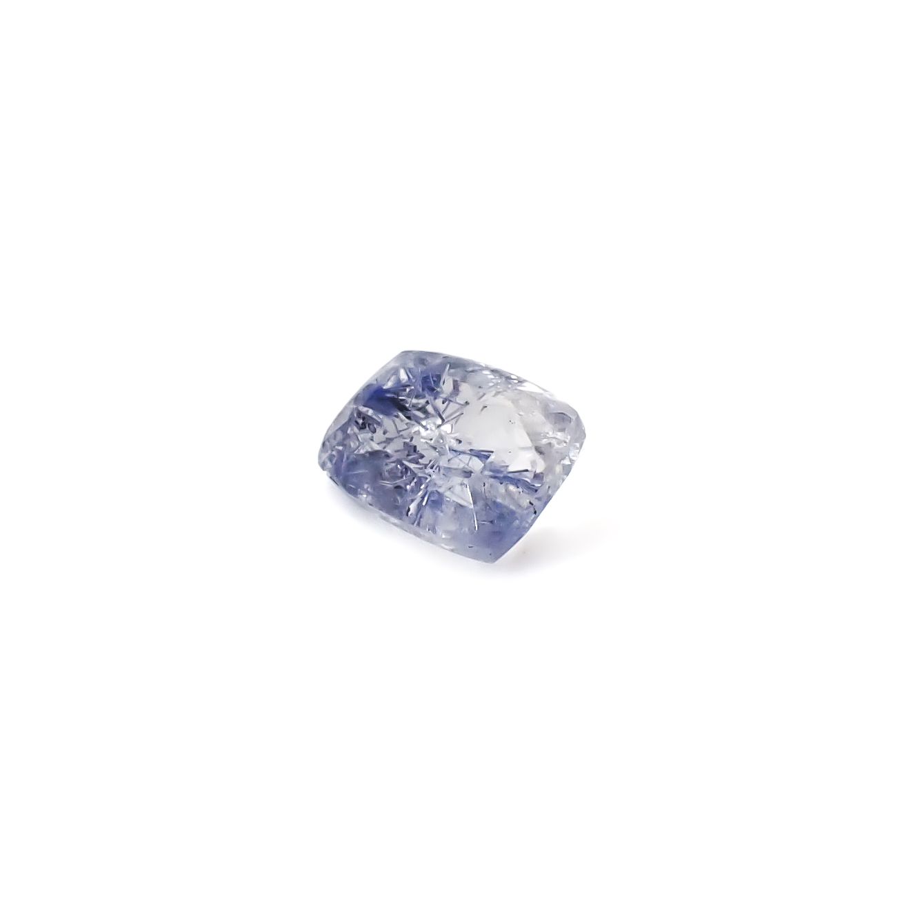デュモルチェライトインクォーツ ブラジル産 0.86ct / 6.9x5mm前後 [260331852]