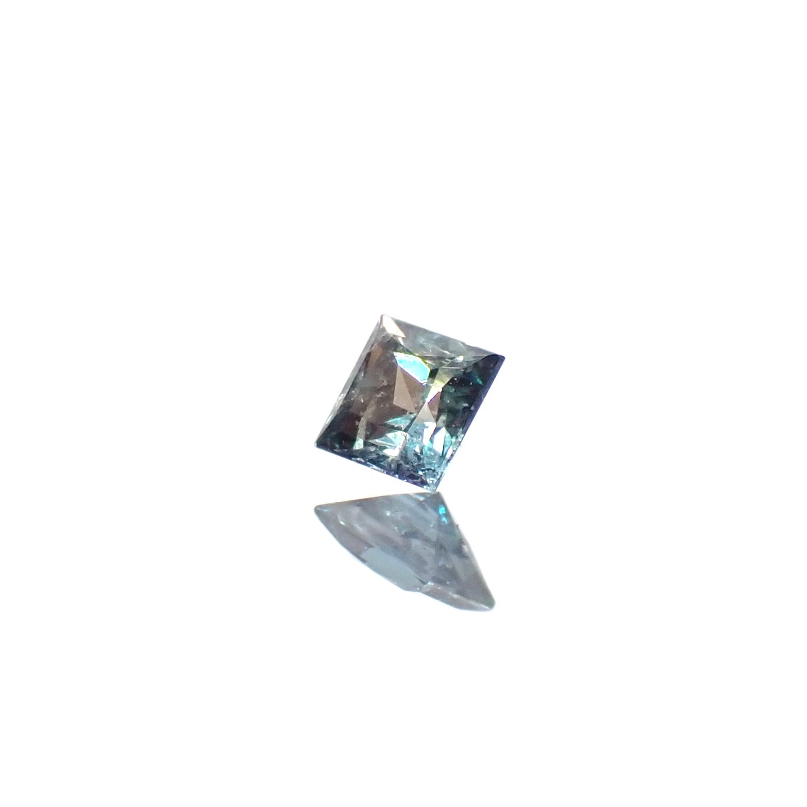 ◇プリンセスカット◇アレキサンドライト ブラジル産/EmeraldMains社製 0.082ct[240527591]2.4x2.4mm前後