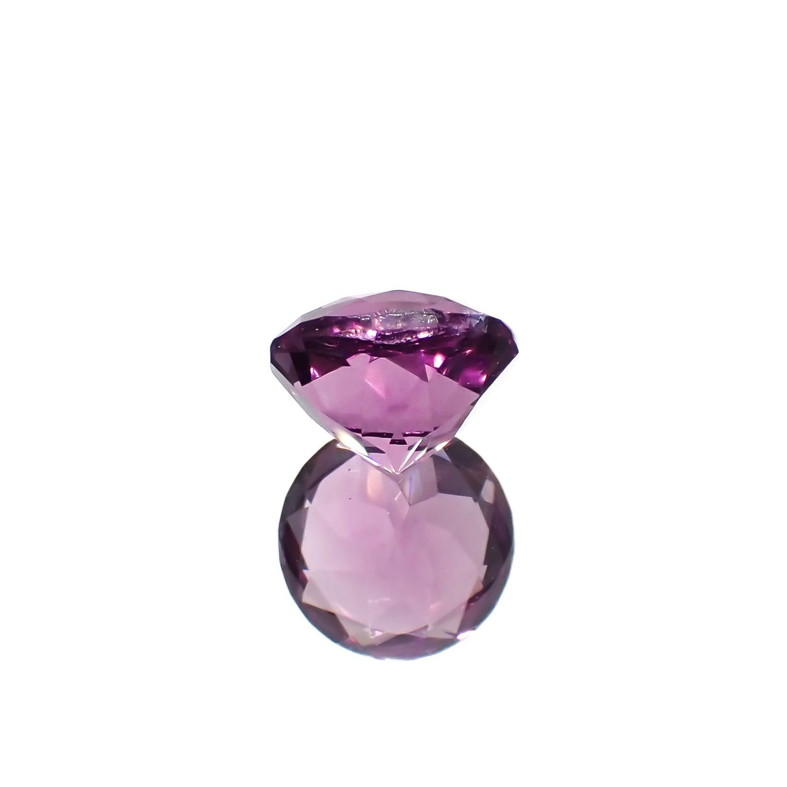 ピンクパープルフローライト 中国産 1.60ct[221018445]7.1x7.1mm前後