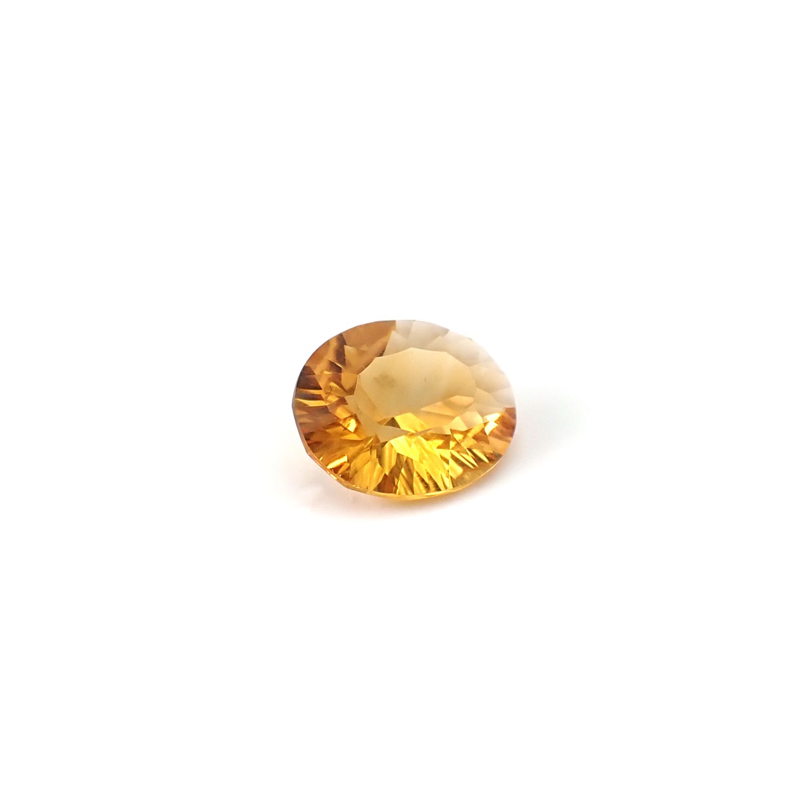 ◇コンケーブカット◇シトリン ブラジル産 2.14ct / 10.3x8.3mm前後 [251231393]