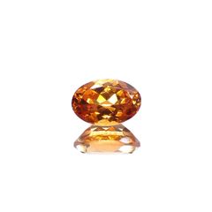 スペサルティンガーネット(宝石名ガーネット)タンザニア産 識別済 0.72ct / 6.1x4.1mm前後 [260617549]