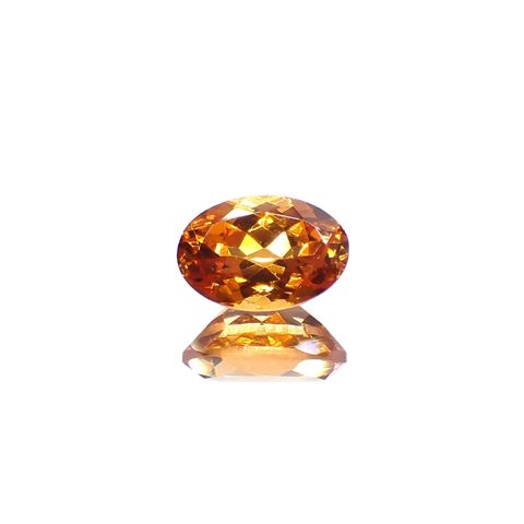 スペサルティンガーネット(宝石名ガーネット)タンザニア産 識別済 0.72ct / 6.1x4.1mm前後 [260617549]