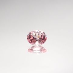 パパラチャサファイア(宝石名サファイア/別名パパラチャ・サファイア) スリランカ産 0.429ct ソ付(日独)[210711679]5×4mm前後