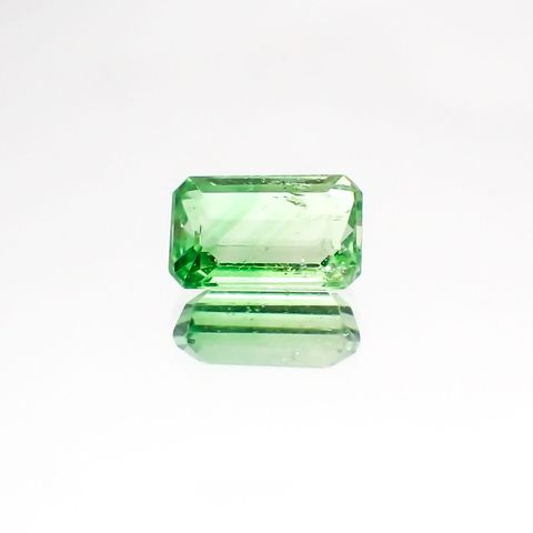 バイカラーツァボライト(宝石名グリーン グロッシュラー・ガーネット)タンザニア産 1.45ct 識別済[231124266]7.7x4.8mm前後