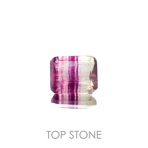 バイカラーフローライト 中国産 3.85ct[230120164]9.9x8mm前後