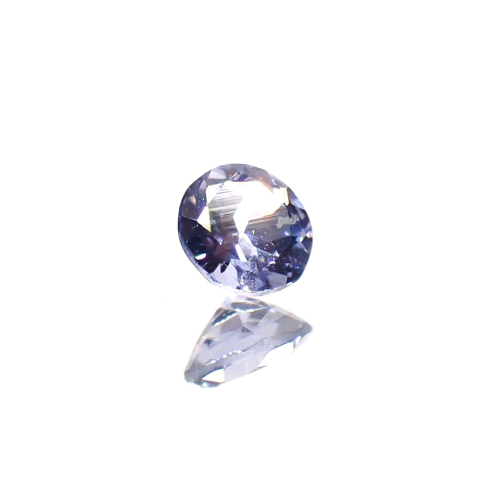 コバルトブルースピネル(宝石名ブルー・スピネル)タンザニア産 ソ付(日独) 0.086ct / 2.71x2.82mm前後 [260722546]