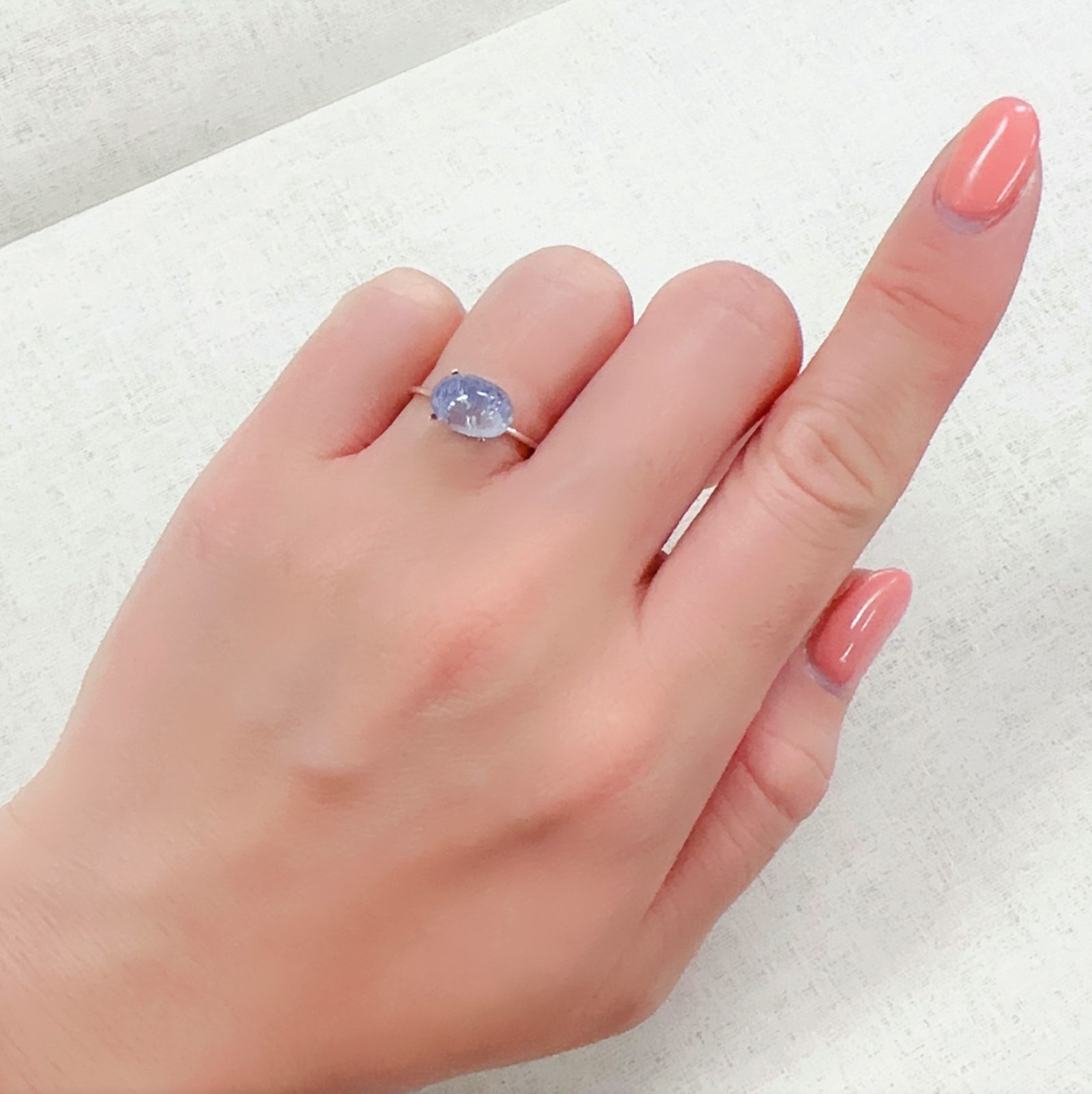 デュモルチェライトインクォーツ ブラジル産 2.33ct[230320886]9.3x6.4mm前後