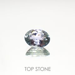バイカラータンザナイト(宝石名ゾイサイト)タンザニア産 1.28ct 識別済[220515894]7.9x5.9mm前後