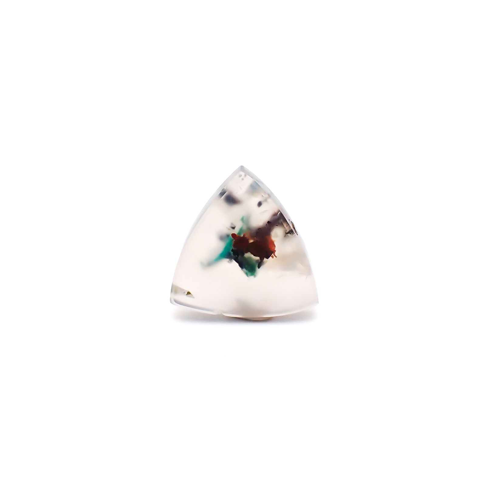 コッパークリソコラインカルセドニー インドネシア産 5.10ct / 13.1x12.8mm前後 [260932797]
