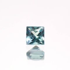 ◇プリンセスカット◇ブルーグリーンコーネルピン タンザニア産 0.074ct[230722853]2.1x2.1mm前後