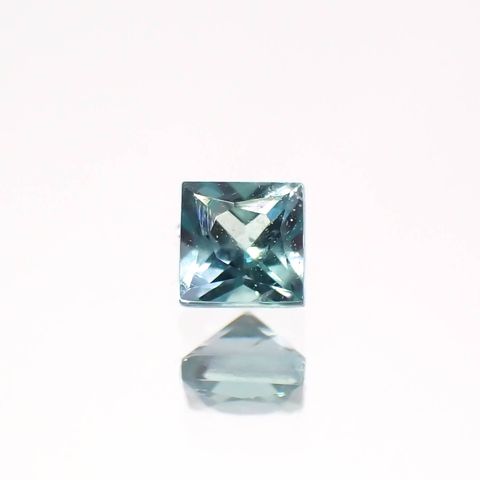 ◇プリンセスカット◇ブルーグリーンコーネルピン タンザニア産 0.074ct[230722853]2.1x2.1mm前後