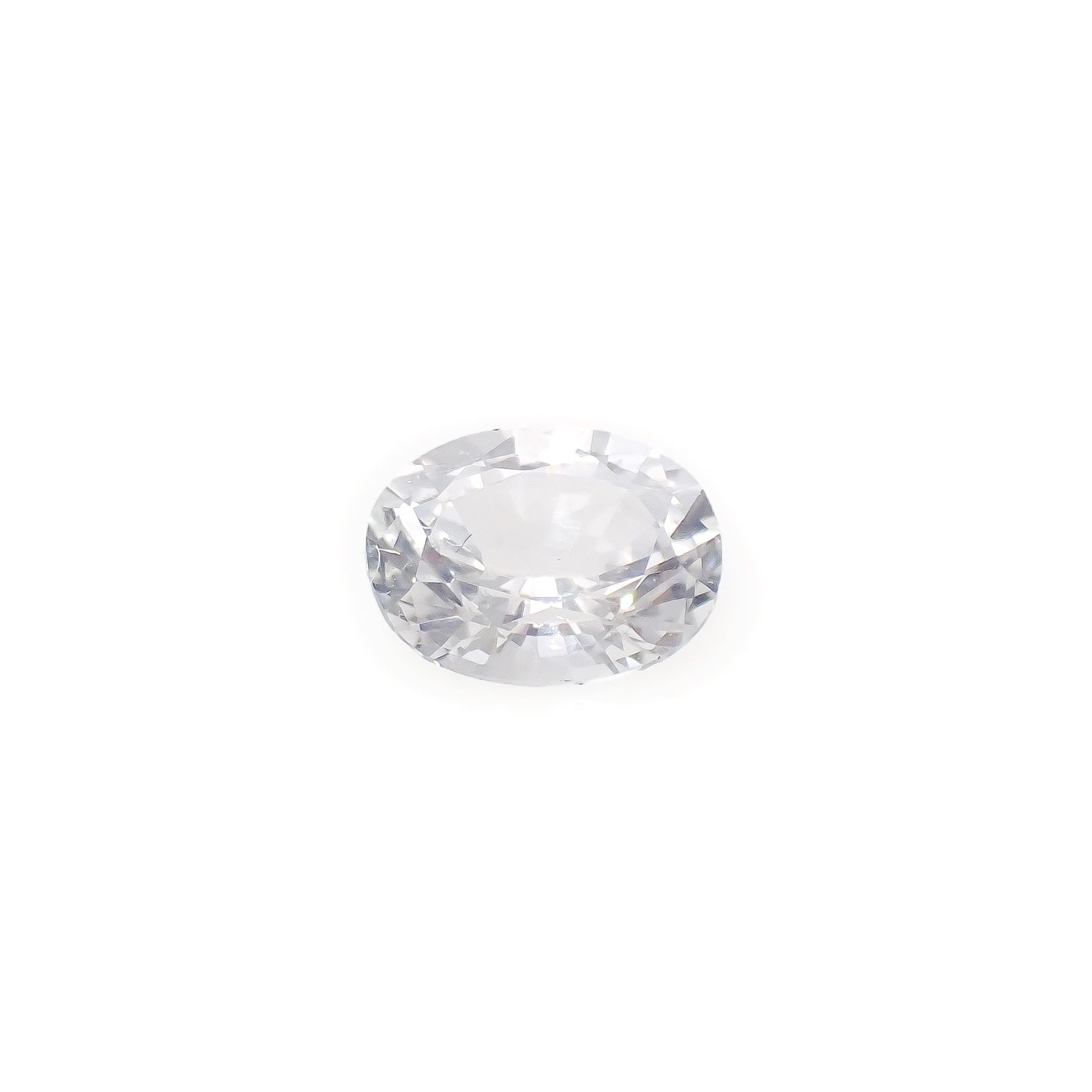 カラーレスサファイア スリランカ産 0.43ct[240527479]5.1x3.8mm前後