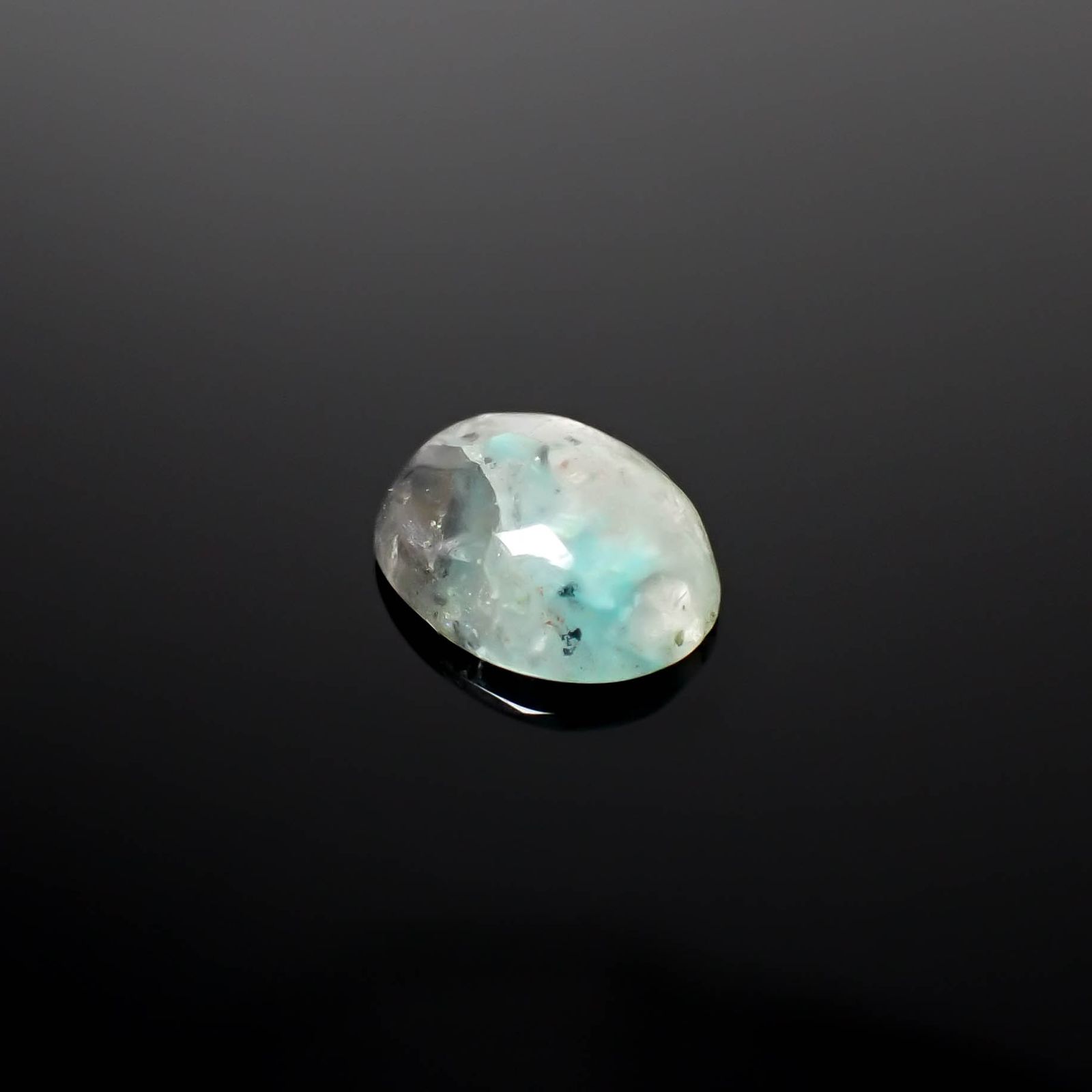 アホイトインクォーツ 南アフリカ・メッシーナ鉱山産 2.19ct [241029314]10x8.1mm前後