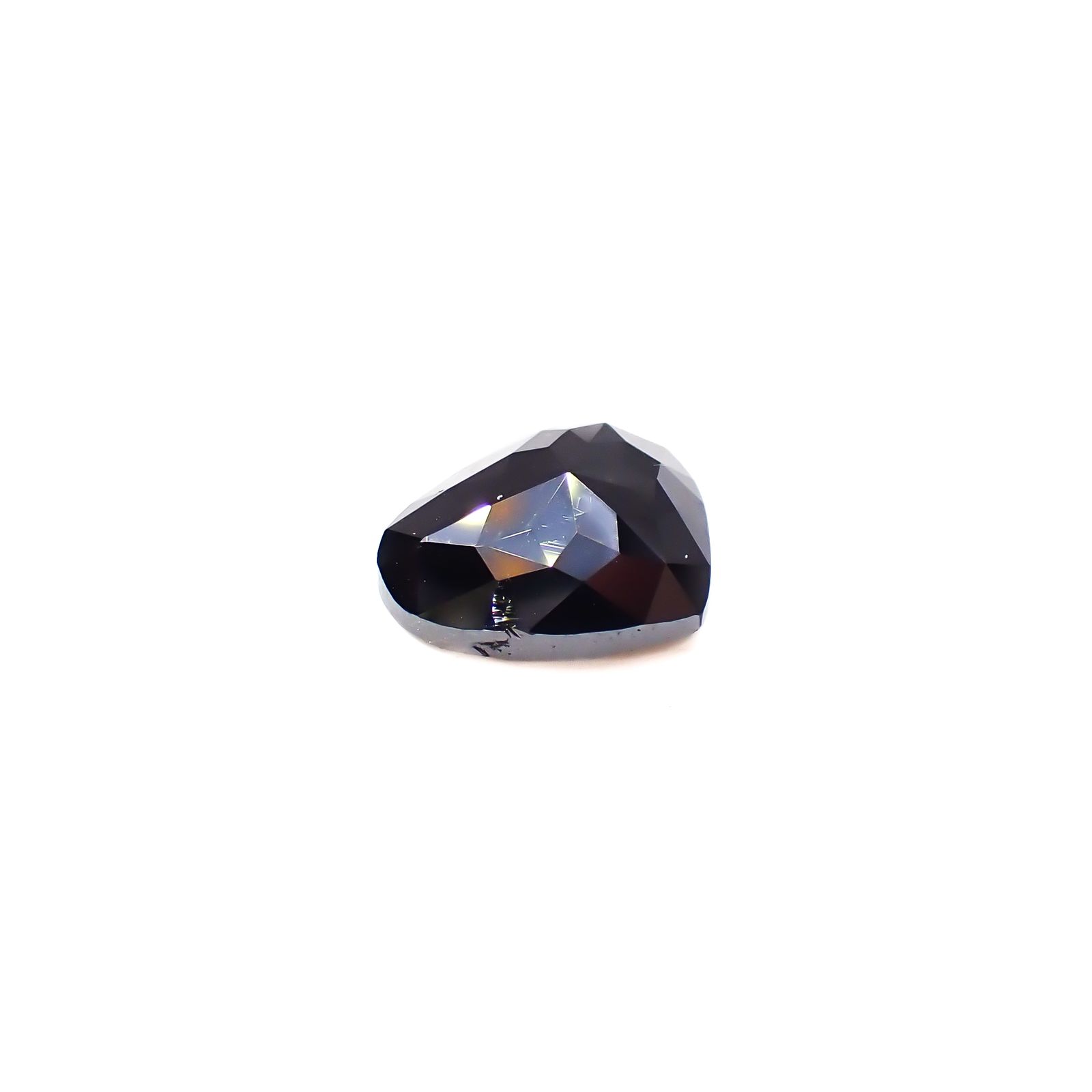 ◇ローズカット◇ブラックダイヤモンド(宝石名ブラック・ダイアモンド)ジンバブエ産 1.852ct ソ付(彩珠)[240928906]7.9x9mm前後
