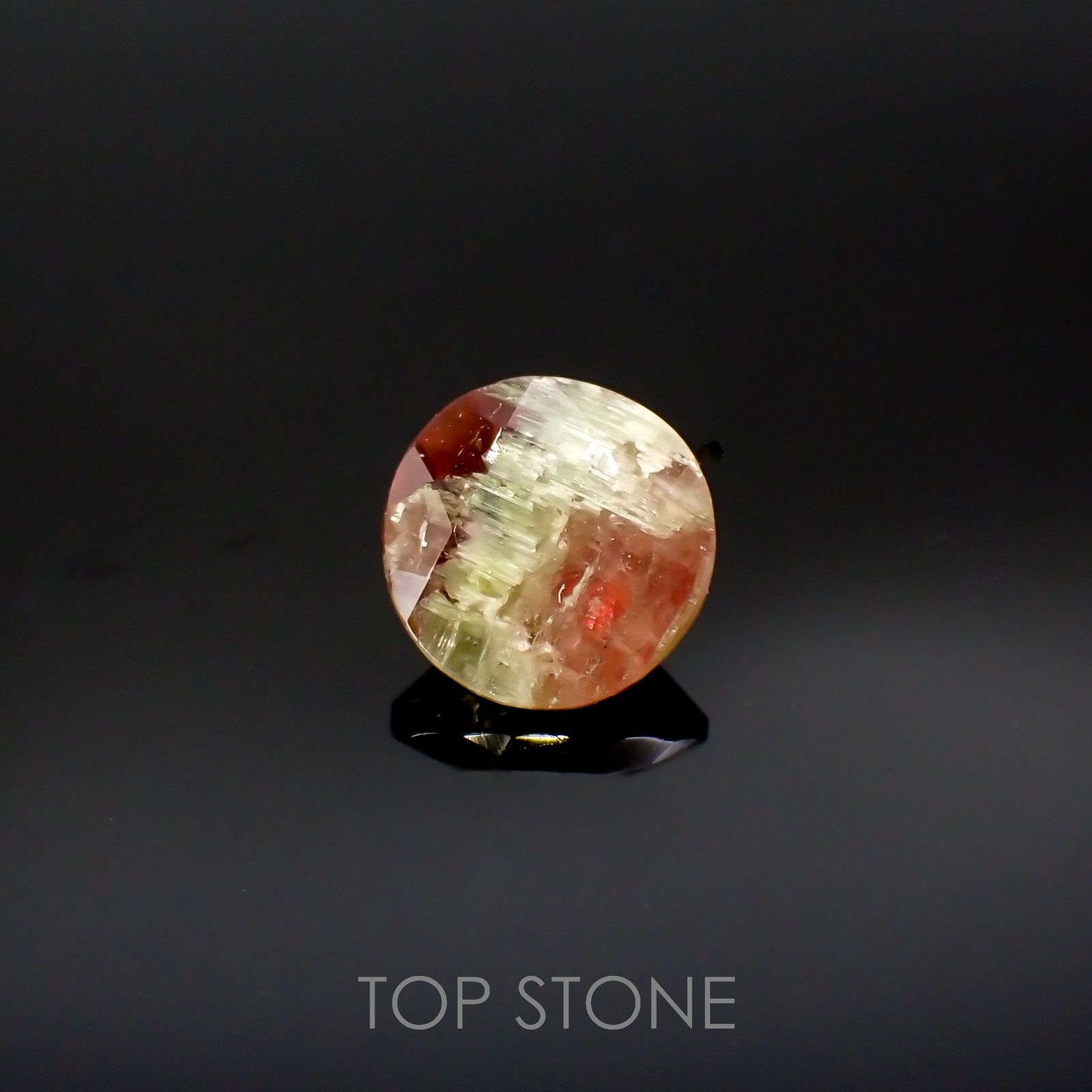ゼブラトルマリン ブラジル産 1.69ct[220716932]7.8x7.9mm前後