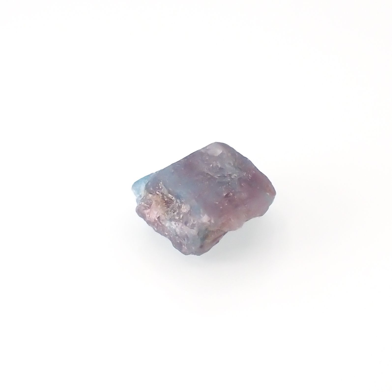 バイカラーパライバトルマリン 原石 ブラジル産 3.86ct[220516005]10.2x10.2mm前後