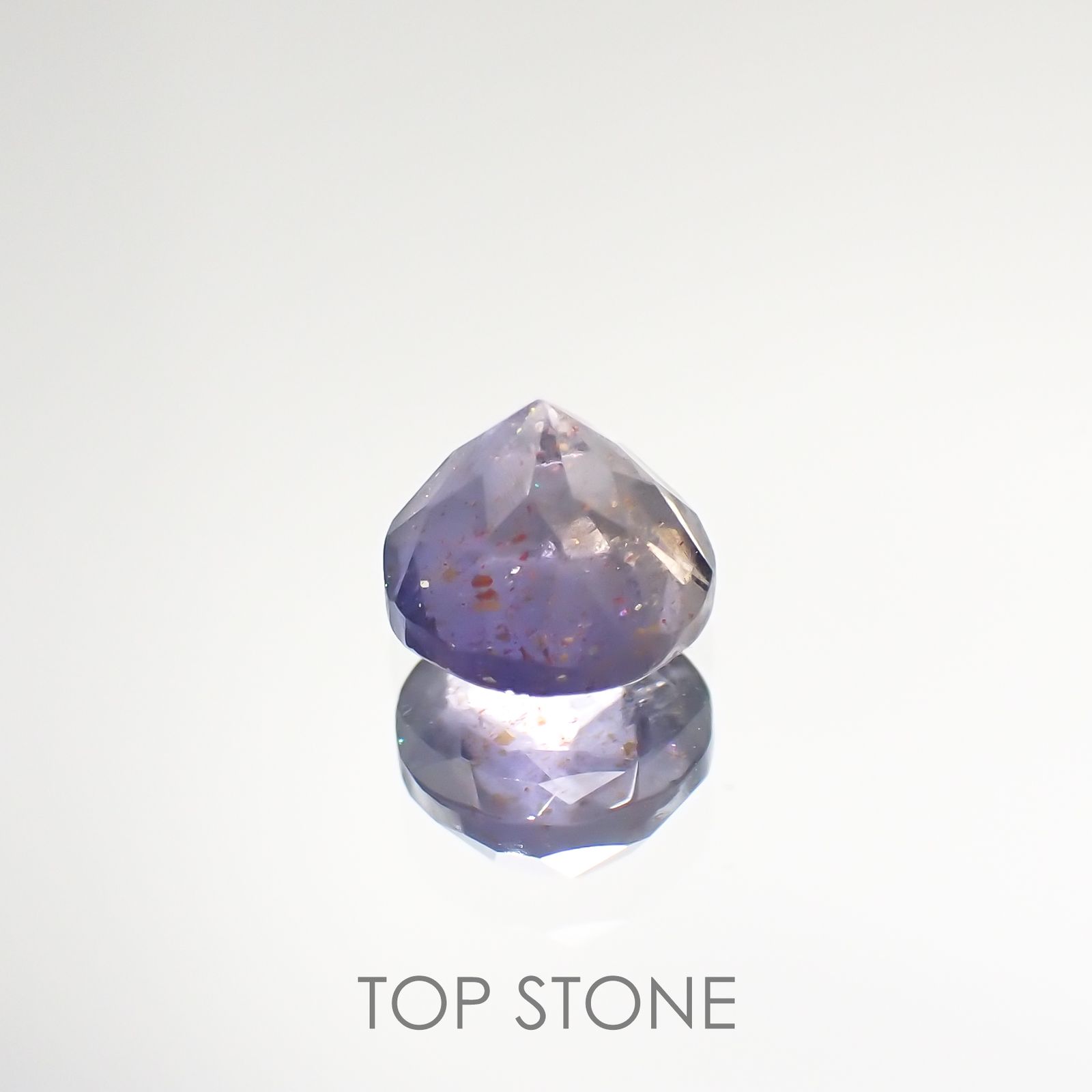 ブラッドショットアイオライト インド産 ルース 0.79ct[201812386]5.7×5.7mm前後