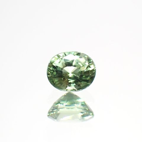 グリーンクリソベリル(宝石名クリソベリル)スリランカ/マダガスカル産 0.38ct 識別済[220114478]4.4x3.7mm前後